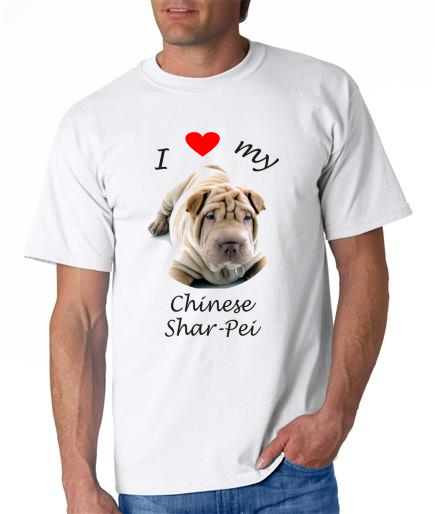 Dogs - Chinese Shar-Pei Picture on a Mens Shirt